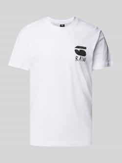 G-Star Raw T-shirt met print aan de achterkant model 'Burger'