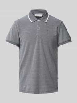 Casual friday Slim fit poloshirt met logostitching model 'TRISTAN'