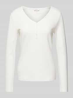S.Oliver RED LABEL Slim fit shirt met lange mouwen met henley hals