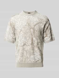Boss Orange T-shirt met opstaande kraag model 'Krocato'