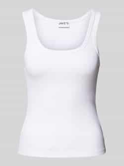 Jake*s Casual Top met fijnrib