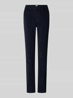 BRAX Slim fit corduroy broek van katoenmix model 'Mary'