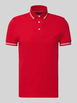 Tommy Hilfiger Regular fit poloshirt van katoenmix