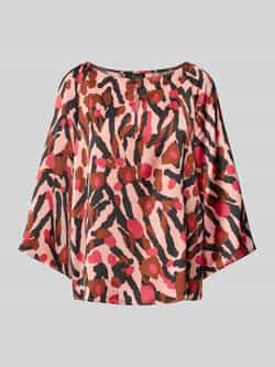 S.Oliver BLACK LABEL Regular fit blouse met lange mouwen en all-over motief