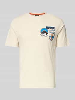 Napapijri T-shirt met labelprint model 'MONTEPIANA'