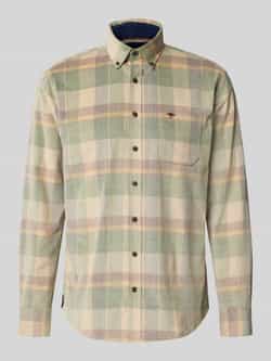 FYNCH-HATTON Slim fit vrijetijdsoverhemd van corduroy