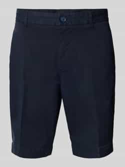 Boss Slim fit korte broek met riemlussen model 'Slice'