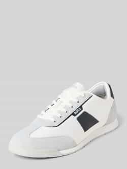Boss Lage sneakers met applicaties in suèdelook model 'NITAN'