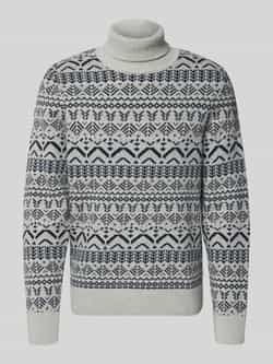 BRAX Gebreide pullover met ribboorden model 'BRIAN'