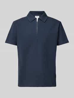 Selected Homme Poloshirt met korte ritssluiting model 'SANDER'