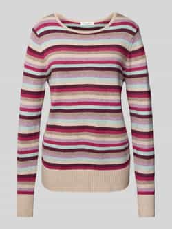 Christian Berg Woman Gebreide pullover van viscosemix met ronde hals
