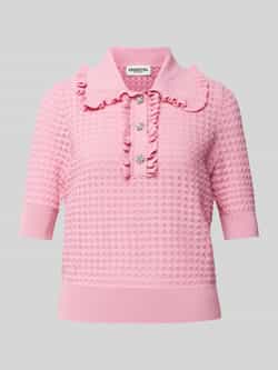 Essentiel Antwerp Gebreid shirt met ajourpatroon model 'Hemirates'