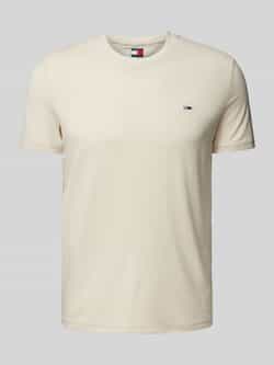 Tommy Jeans Slim fit T-shirt met logostitching
