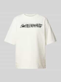 Low Lights Studios Oversized T-shirt met labelprint model 'LIGHTNING'