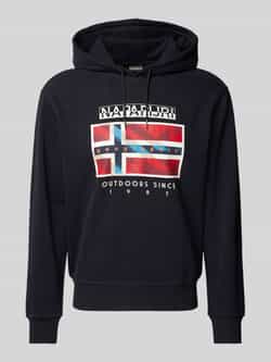 Napapijri Hoodie met labelprint model 'BIG FLAG'