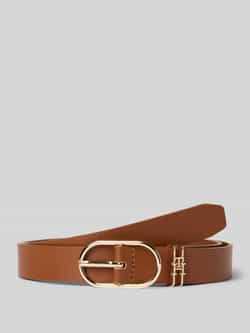 Tommy Hilfiger Leren riem met ovale gesp