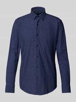 Boss Slim fit zakelijk overhemd met elastisch performancemateriaal model 'HANK'