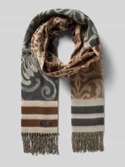 Fraas Sjaal met franjes model 'Cashmink'