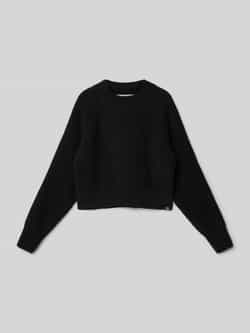 Garcia Gebreide pullover met labeldetail