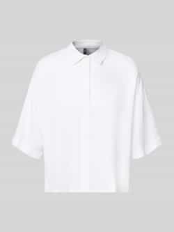 Vero Moda Regular fit overhemdblouse van een mix van linnen en viscose model 'LINN'