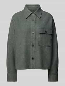 Marc O'Polo Relaxed fit overshirt van gekookte wol met waterafstotende functie