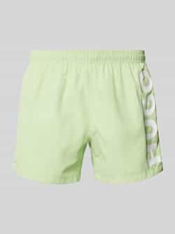 HUGO underwear Zwemshort ABAS zijwaarts met grote hugo logo-print