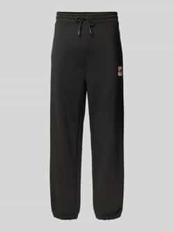 HUGO Loose fit sweatpants met tunnelkoord model 'Dlogopante'