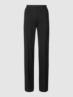 Marc Cain Wijde pasvorm broek Winder met Viscose en Elastaan Black Dames