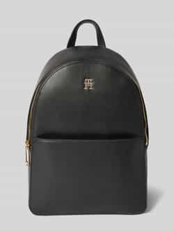 Tommy Hilfiger Zwarte polyethyleen rugzak met verstelbare banden Black Dames