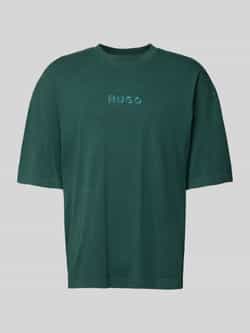 HUGO Oversized T-shirt van puur katoen model 'DELW'