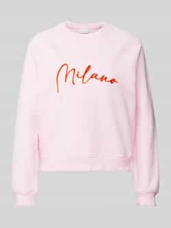 Rich & Royal Sweatshirt met statementapplicatie
