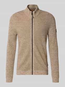 Camel active Slim fit jack in gebreide look model 'Mouline'