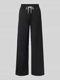 Guess Activewear Wide leg stoffen broek met structuurmotief model 'PEONY'
