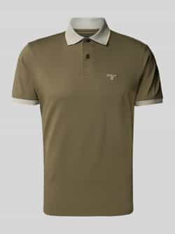 Barbour Slim fit poloshirt met labelstitching model 'Consay'