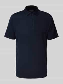 OLYMP Level Five Regular fit poloshirt van een mix van linnen en elastaan