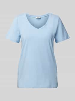 S.Oliver RED LABEL Regular fit T-shirt van mix van katoen en elastaan