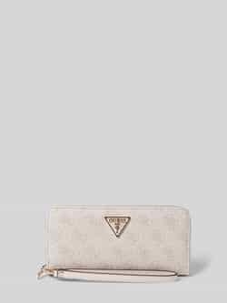 Guess Laurel Small Zip Portemonnee met Dove Logo Pink Dames