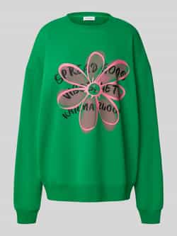 OH APRIL Oversized sweatshirt met ronde hals model 'Good Vibes'