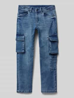 Mayoral Regular fit jeans met cargozakken