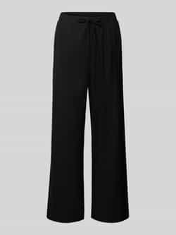 FREE QUENT Broek van een mix van linnen en viscose met elastische band model 'Lava'