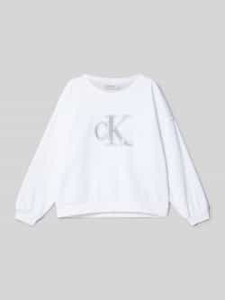 Calvin Klein Jeans Sweatshirt met labeldetail