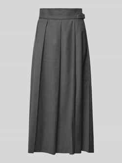 Max Mara Wollen Geplooide Midi Rok Gray Dames