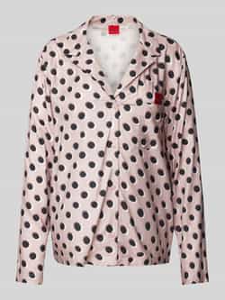 HUGO Pyjamabovendeel met labelbadge model 'ELLE'
