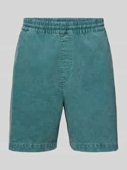 Carhartt Work In Progress Korte regular fit corduroy broek met elastische band model 'REYNOLD'