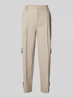 Daydream Straight leg stoffen broek met bandplooien model 'Columbia'