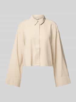Only Relaxed fit overhemdblouse van viscosemix model 'LARIS'