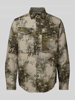 G-Star Raw Regular fit vrijetijdsoverhemd van viscose met cargozakken