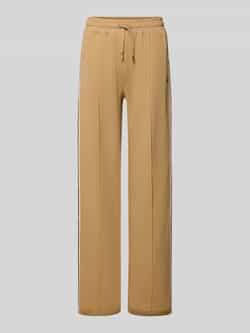 Joop! Wide leg sweatpants met vaste persplooien model 'TALINA'