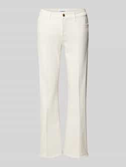 CAMBIO Regular fit linnen broek met verkort model 'KRYSTAL'