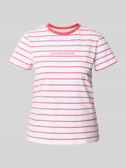 Guess Jeans Regular fit T-shirt met labelstitching